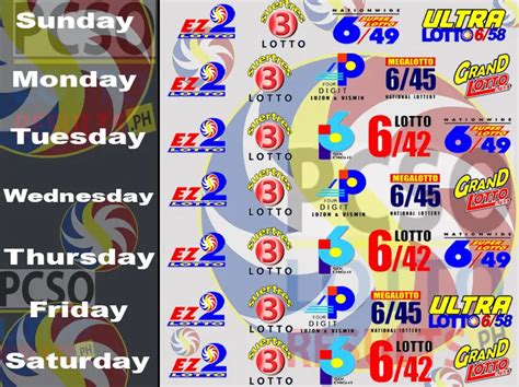 lotto schedule for today